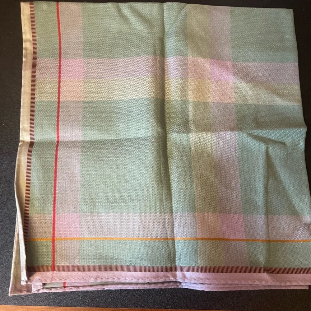 Dior Pastel Plaid Scarf